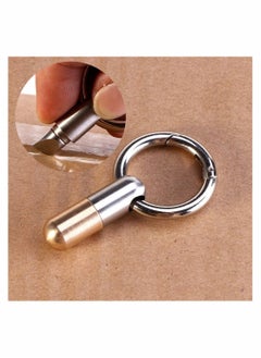 KASTWAVE Tiny Cutting Tool Portable Capsule Cutter with Keychain Ring Sharp Tool EDC Gadgets for Unpacking Cartons Stripping Stickers Splitting Pills Opening Cans  - Image 5