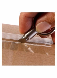 KASTWAVE Tiny Cutting Tool Portable Capsule Cutter with Keychain Ring Sharp Tool EDC Gadgets for Unpacking Cartons Stripping Stickers Splitting Pills Opening Cans  - Image 2