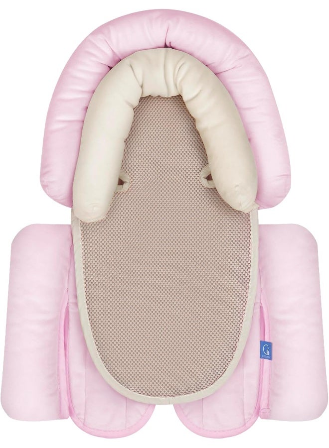 COOLBEBE Upgraded 3-in-1 Baby Head Neck Body Support Pillow for Newborn Infant Toddler - Extra Soft Car Seat Insert Cushion Pad, Perfect for Carseats, Strollers, Swings - Image 1