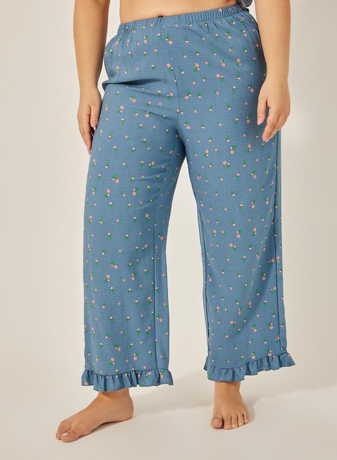 ستايلي طقم بيجامة بنقش الزهور - Image 5