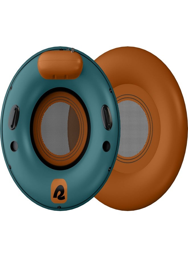 Retrospec Siesta Float 48" Inflatable River Tube | Heavy-Duty Water Float w/Backrest & Cup Holders | 300 lbs | Repair Kit | Pool, Lake & River - Image 3