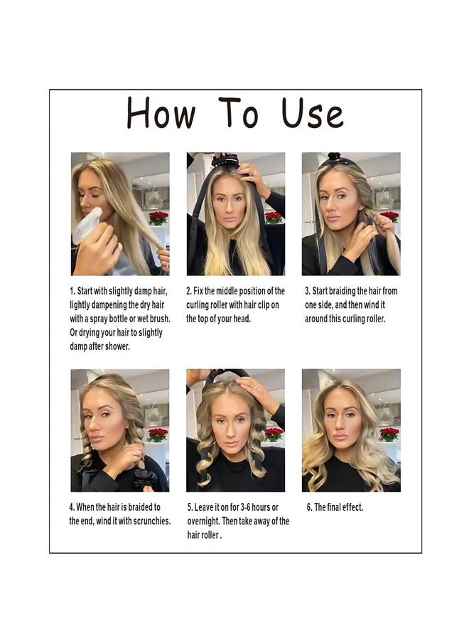 Ivyu - Hair Rollers For Long Hair Curlers Heatless Curls Flexi Rods Jumbo Large Big No Heat Hair Roller You Can Sleep In Soft Foam Curling Rods Hair Rollers Overnight For Women Gril'S - Image 1