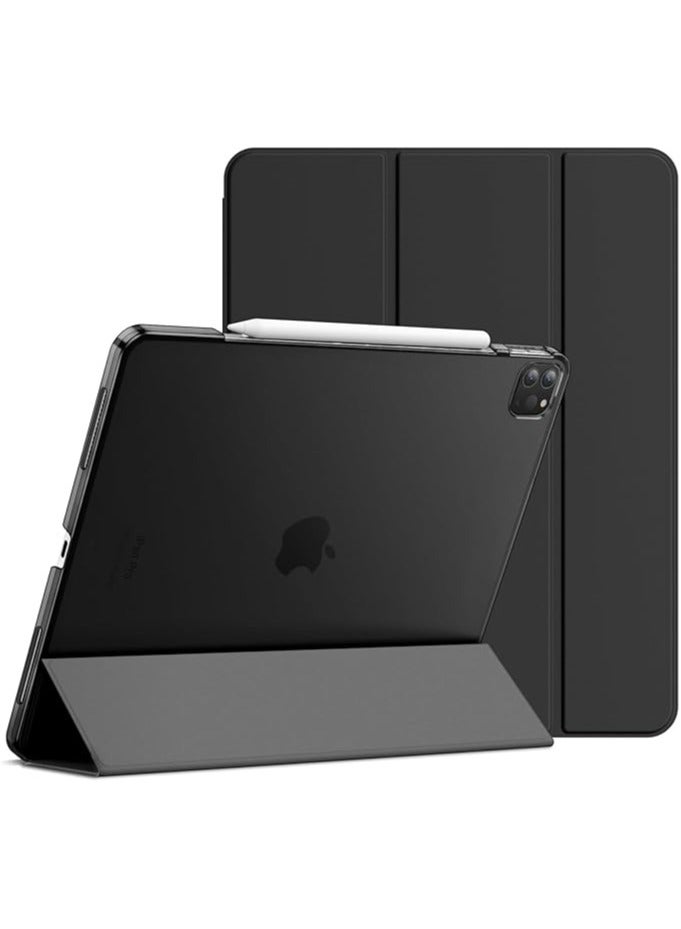 Green Tiger Case for iPad Pro 12.9-Inch (2020/2018 Model, 4th/3rd Generation), Compatible with Pencil, Cover Auto Wake/Sleep (Black) - Image 1