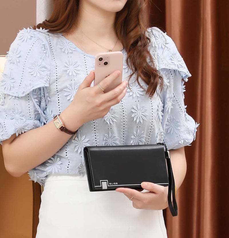 Elios Black Synthetic Women's Card Holder (EL-CK-138) - Image 2