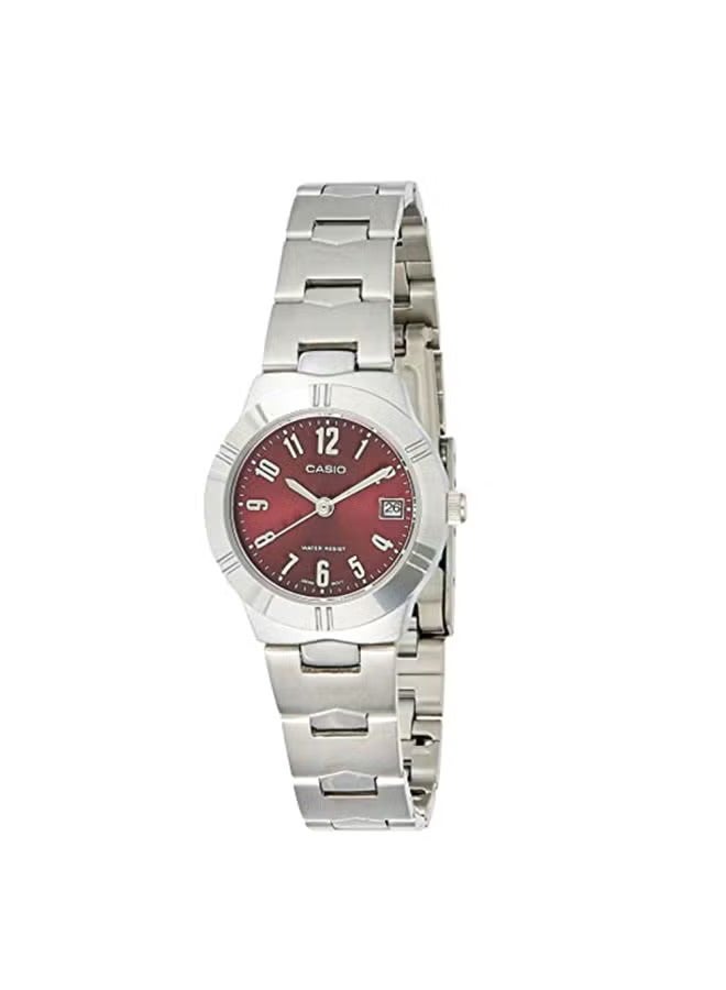 كاسيو ساعة يد نسائية انتيسر أنالوج LTP-1241D-4A2DF - 33 ملم - فضي - Image 1