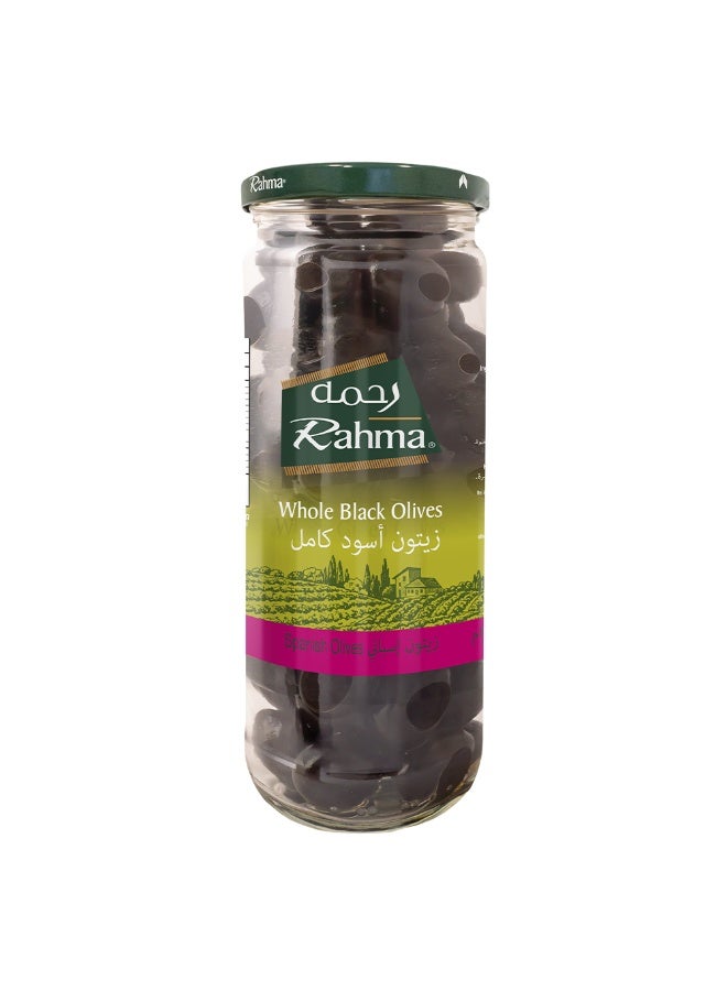 Rahma Black Whole Olives 450 Gm - Image 1