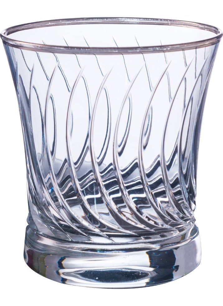Royal Home - Roya Home Roya Home Daren Platinum Cut Hand Decorative Gilded 6 Piece Patterned Water Glass Set - Image 1