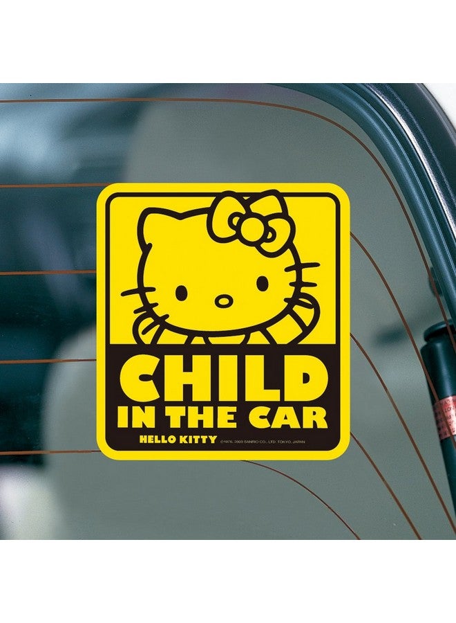 Seiwa Hello Kitty Baby in the Car Sticker (Yellow) - Image 3