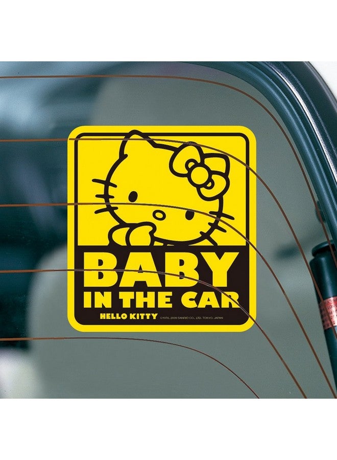 Seiwa Hello Kitty Baby in the Car Sticker (Yellow) - Image 2