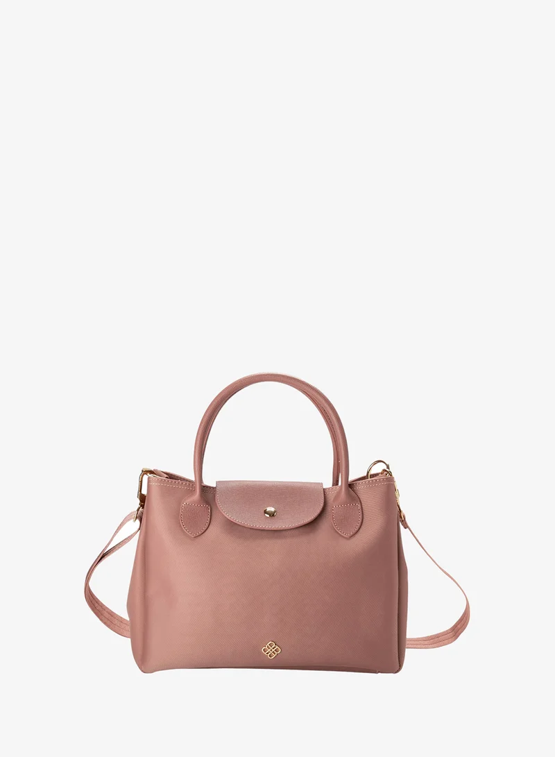 Bata Casual Top Handle Bag with Strap Pink