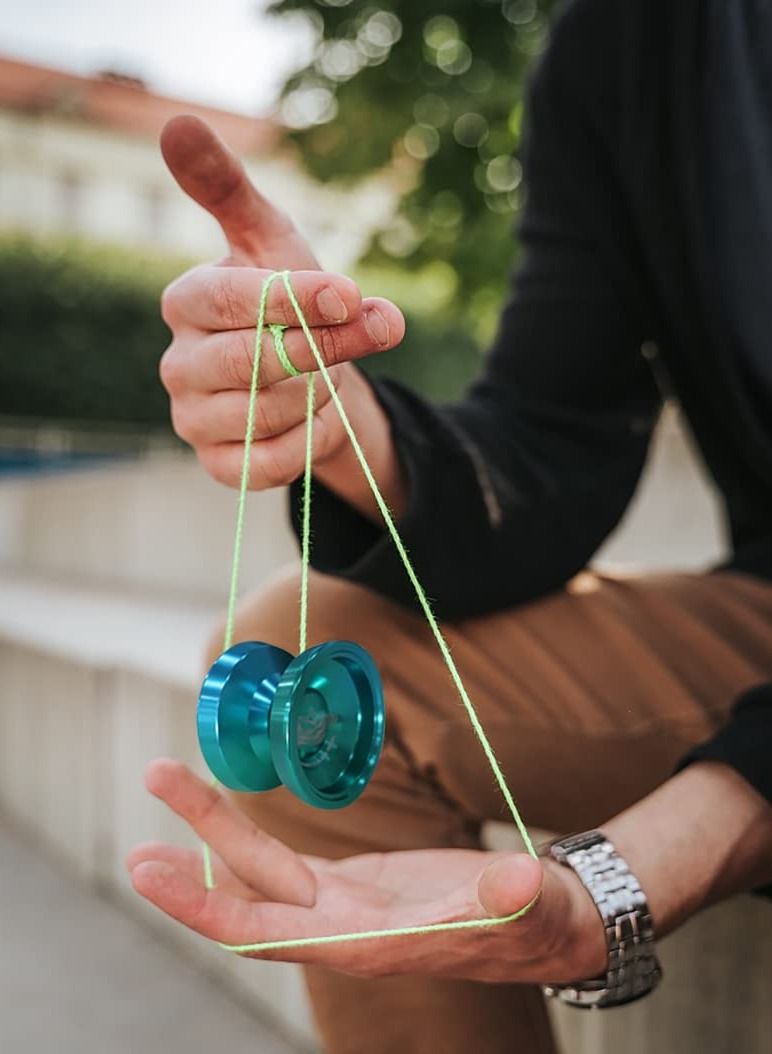 SYOSI Professional Non-responsive Yoyo, Aluminum Ball Bearing Competitive Yo yo Boys Toys for Professional, Intermediate and Advanced Players (Green) - Image 2