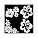 UHANBUT Hawaiian Hibiscus Flower Car Decal Sticker Waterproof PET Decal Car Bumper Sticker Automotive Exterior Decoration Sticker Decal for Car Truck SUV Door Wall Laptop White 582539 - Image 2