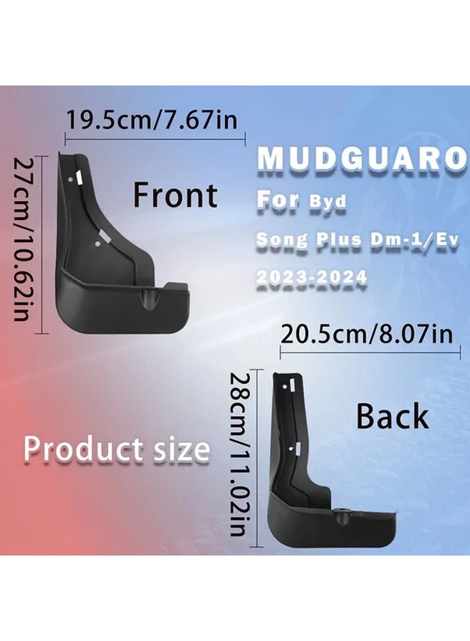 4pcs Mud Flaps For BYD Song Plus DM i EV 2023 2024 Durable Scratch Resistant Wheel Covers - Image 5