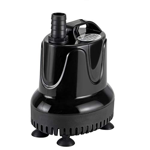 hygger 400 GPH Quick Water Change Aquarium Pump Submersible Fountain Water Pump Fish Tank Pond Drain Transfer Pump with 3 Adaptors - Image 1