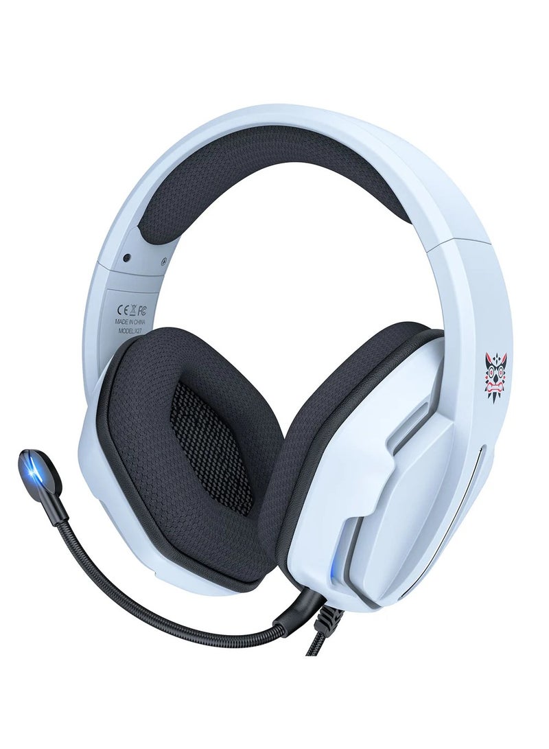 أونيكوما ONIKUMA X27 RGB سماعة رأس للألعاب ستيريو محيطي متعدد الاتجاهات بخاصية إلغاء الضوضاء وميكروفون بتصميم مريح - Image 1