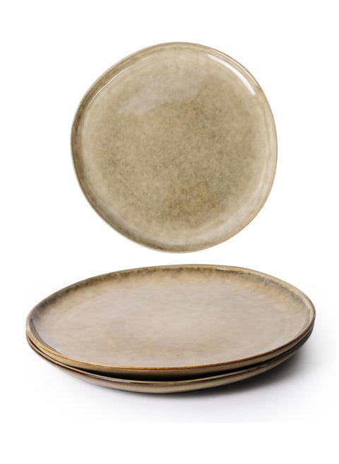 Cuisine Art Jamie Side Plate - Set of 2 | 20cm Ceramic Plates | Durable & Stylish Stoneware | Microwave & Dishwasher Safe | Ideal for Appetizers, Salads & Desserts