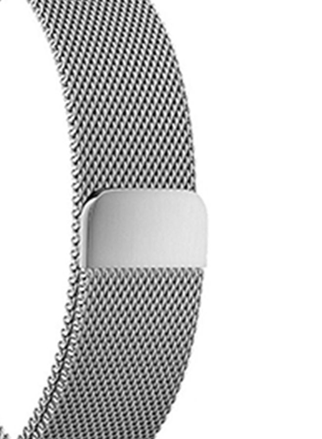Perfii Milanese Mesh Replacement Band For Samsung Galaxy Active/Active 2 Silver - Image 4