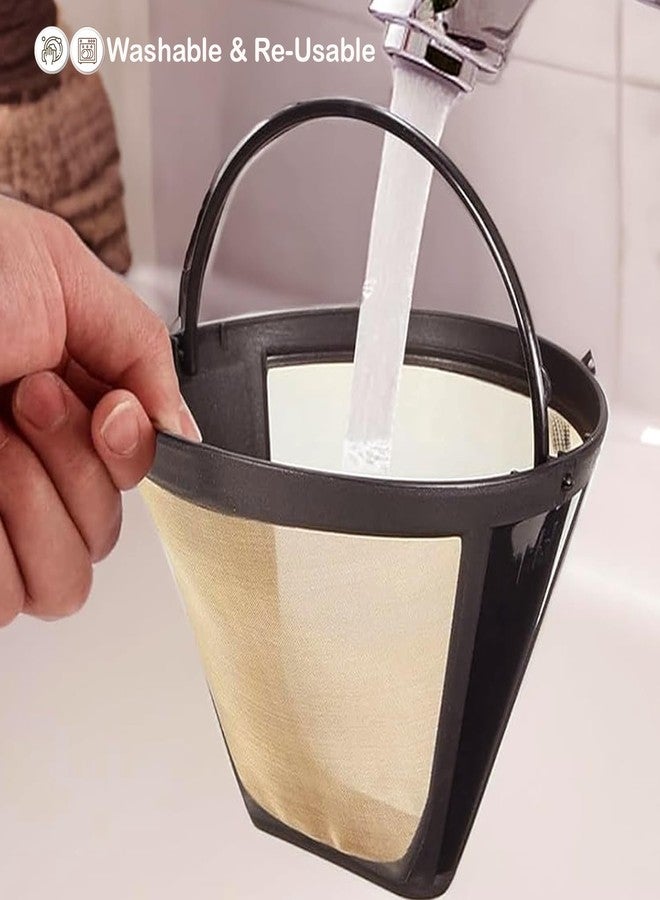 BRENSTEN 2pcs Reusable #4 Cone Coffee Filter Basket for Ninja and Cuisinart Coffee Makers Coffee Accessories - 2 Pack Permanent Replacement for Ninja and Cuisinart Coffee Brewers - Image 3