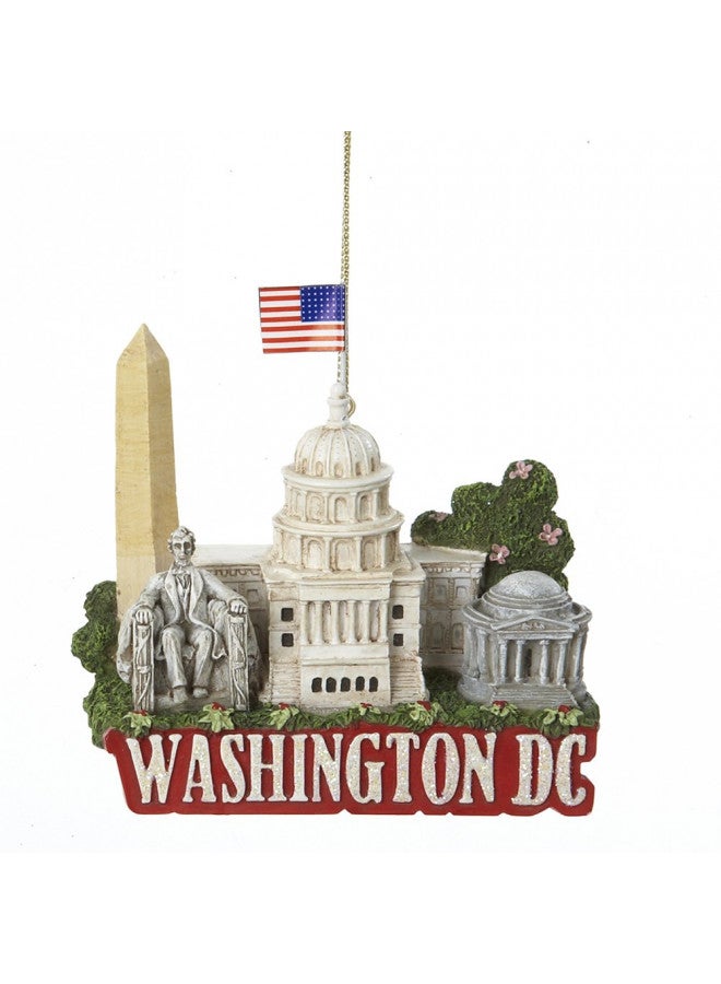 Kurt Adler C7294DC City Travel Washington Dc Ornament, 3.25-Inch - Image 2