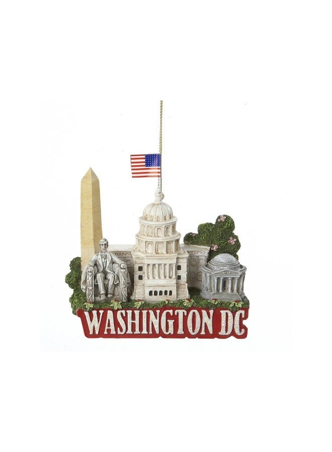 Kurt Adler C7294DC City Travel Washington Dc Ornament, 3.25-Inch - Image 1