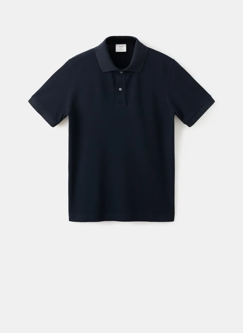 Mango Man  Regular-fit cotton piqué polo shirt for Men | Best Price UAE