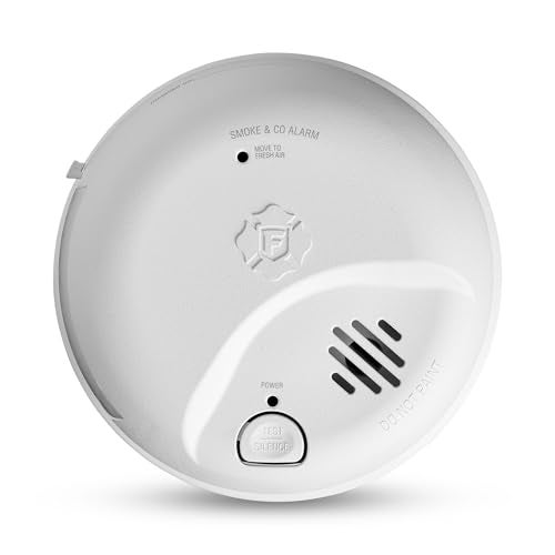 First Alert Combination Smoke Carbon Monoxide Alarm Interconnect Hardwire Detector with Battery Backup SMICO100AC 1Pack