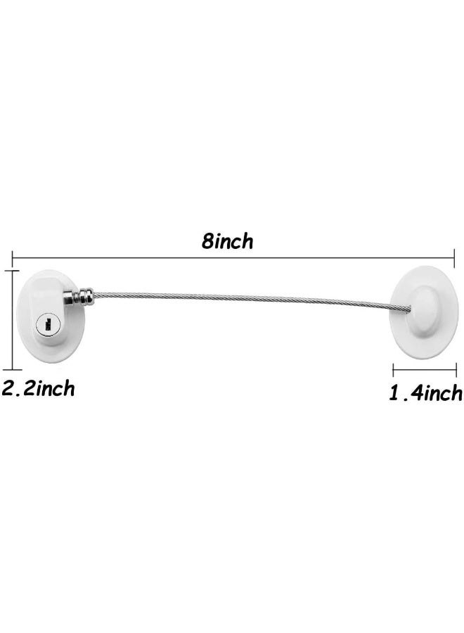 XccMe 6 Pack Refrigerator Locks with 12 Keys, Child Safety Fridge Lock - Image 5