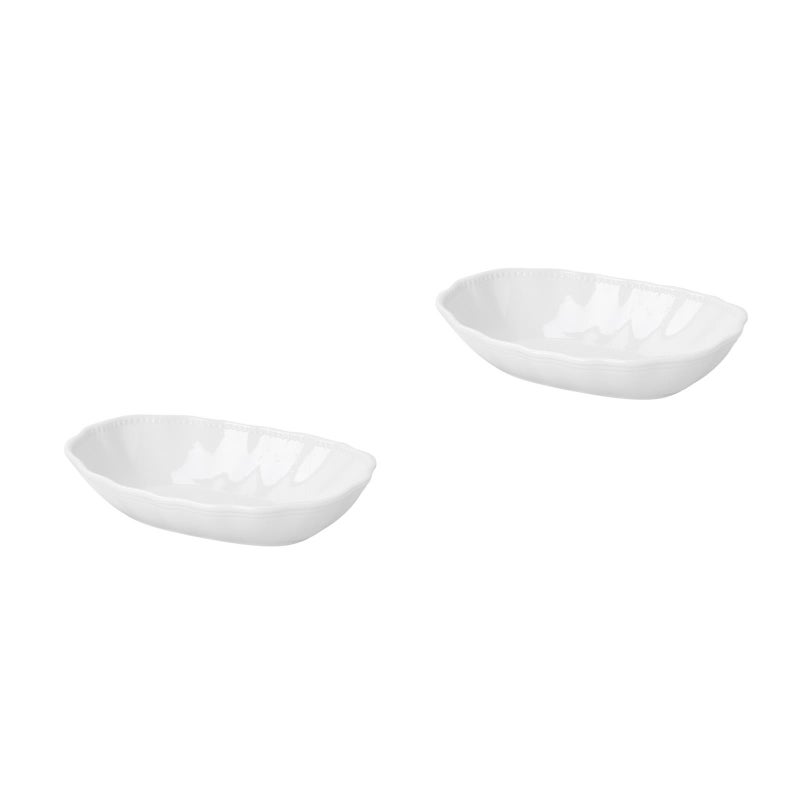 2pcs Ceramic Baking Pan Ceramic Baking Tray Bread Baking Tool Kitchen Utensil - Image 1