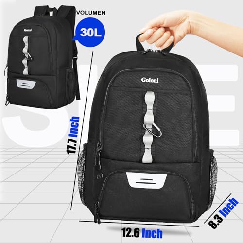 Goloni Youth Soccer Bag,Basketball Bag with Ball Compartment & Shoe Compartment,Backpack for Football Volleyball Basketball - Image 2