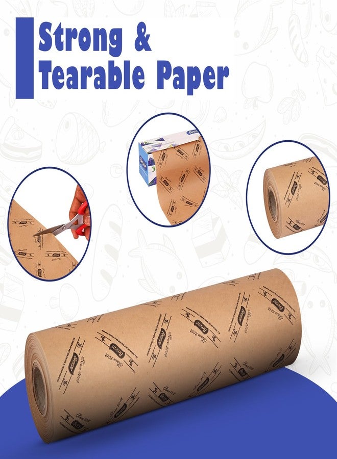 BREEZE Unbleached Greaseproof Food Wrapping Paper Roll 100% Virgin Pulp Non-Stick Oil Resistant Multipurpose Oven Safe Wrap Sheets Suitable for Fresh Lunch Roti Parantha Sandwich Burger - 25 Meters - Image 5