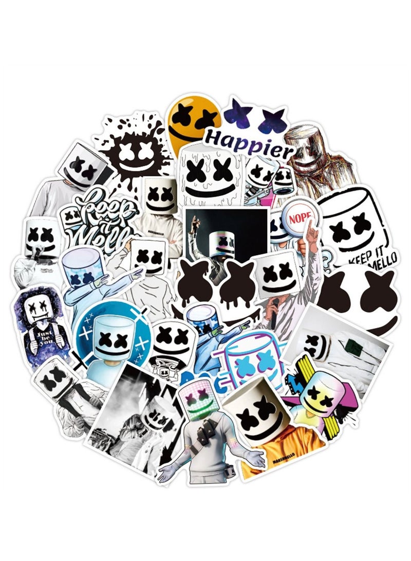 general 50-Piece Keep it Mello EDM  Marshmello Cute Vinyl Waterproof Sticker