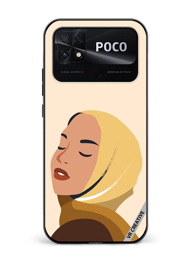 VR CREATIVE Protective Case Cover For Xiaomi Poco C40 Cartoon Woman Shape Design Multicolour - Image 1