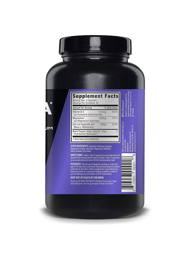 JYM Supplement Science - Science Zma Zinc/Magnesium Capsules Supplement - Zinc, Magnesium And Vitamin B6 90 Vegetarian Capsules - Image 1
