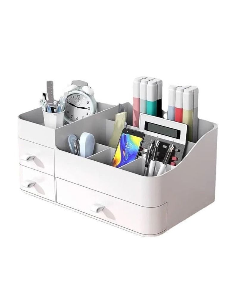 Cool Baby COOLBABY Makeup Storage Box Large Capacity Desk Storage Box  For Cosmetics Lipstick Jewelry Nail Care Skin Care Ideal For Bedroom And Bathroom Work Tables