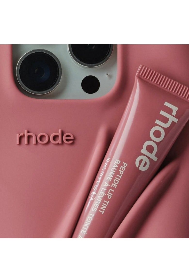 Rhode iPhone 16 Case with Lip Gloss ,Mobile phone case Lipstick Set (Salty Tan), Shockproof, scratch-resistant, portable, Rhode Applicable to iPhone 16 - Image 2