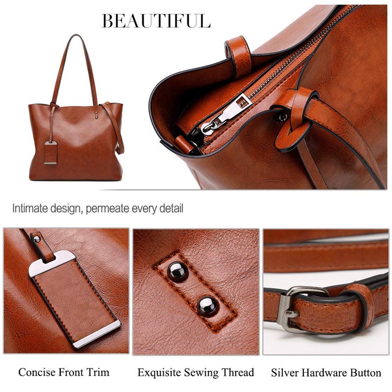 ALARION Women Top Handle Satchel Handbags Shoulder Bag Messenger Tote Bag Purse - Image 3