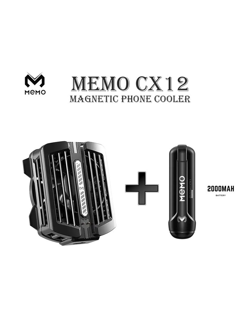 MEMO CX12 Magnetic Mobile Cooler Mobile Phone Radiator Phone Cooling Fan - Image 3