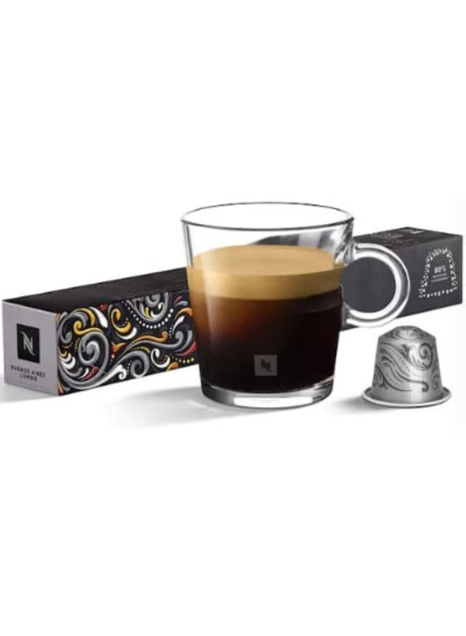 Nespresso Nespresso Buenos Aires Lungo Espresso Coffee 10 capsules Sleeve