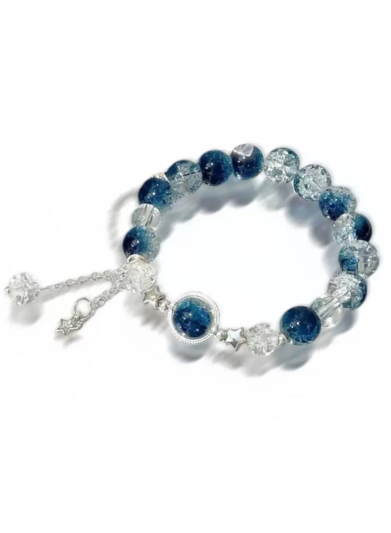 Goolsky سوار خرز زجاجي عالي الجمالية - هدية أفضل صديقة للفتيات، مجوهرات ساحرة ملونة مصنوعة يدويًا - Image 2