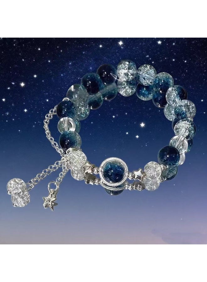 Goolsky سوار خرز زجاجي عالي الجمالية - هدية أفضل صديقة للفتيات، مجوهرات ساحرة ملونة مصنوعة يدويًا - Image 1