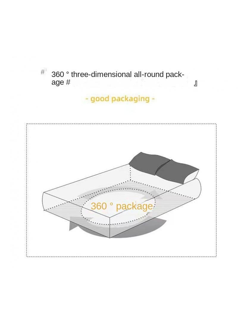 Y&D 3-Piece Marble Patterned Bed Sheets Mattresses Breathable Mattress Cover  - Image 3