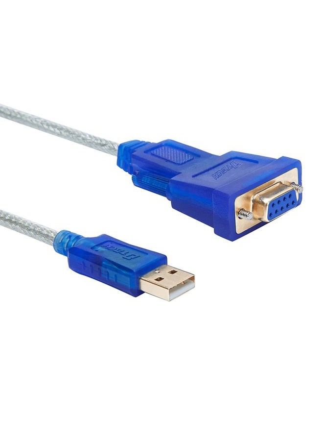 DTech 10 Feet USB to Serial Female Adapter Cable DB9 RS232 to USB 2.0 Cord with Prolific PL2303 Chip Windows 11 10 8 7 Mac Linux (9 Pin 2 Row DB-9 F Connector) - Image 1