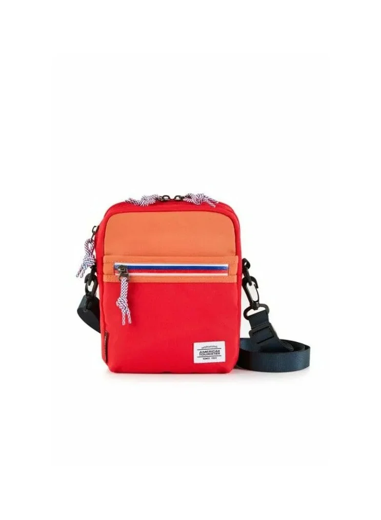 امريكان توريستر American Tourister Kris Vertical Bag - Red / Orange - 1 Years Global Warranty