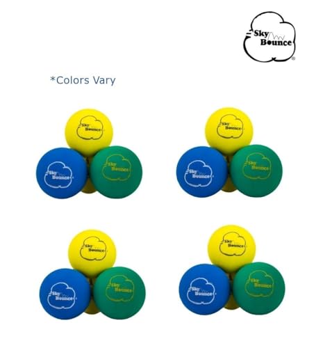Sky Bounce Color Rubber Handballs for Recreational Handball, Stickball, Racquetball, Catch, Fetch, and Many More Games, 2 1/4-Inch, Assorted, 12 Count - Image 2