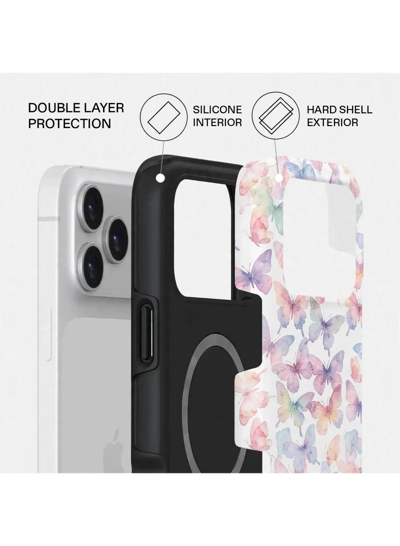 Mobcos iPhone 17 Pro Candy Blossom Premium Case Compatible with Hybrid Dual-Layer Hard Shell + Silicone Protection - Scratch-Resistant Shockproof Mobile Cover