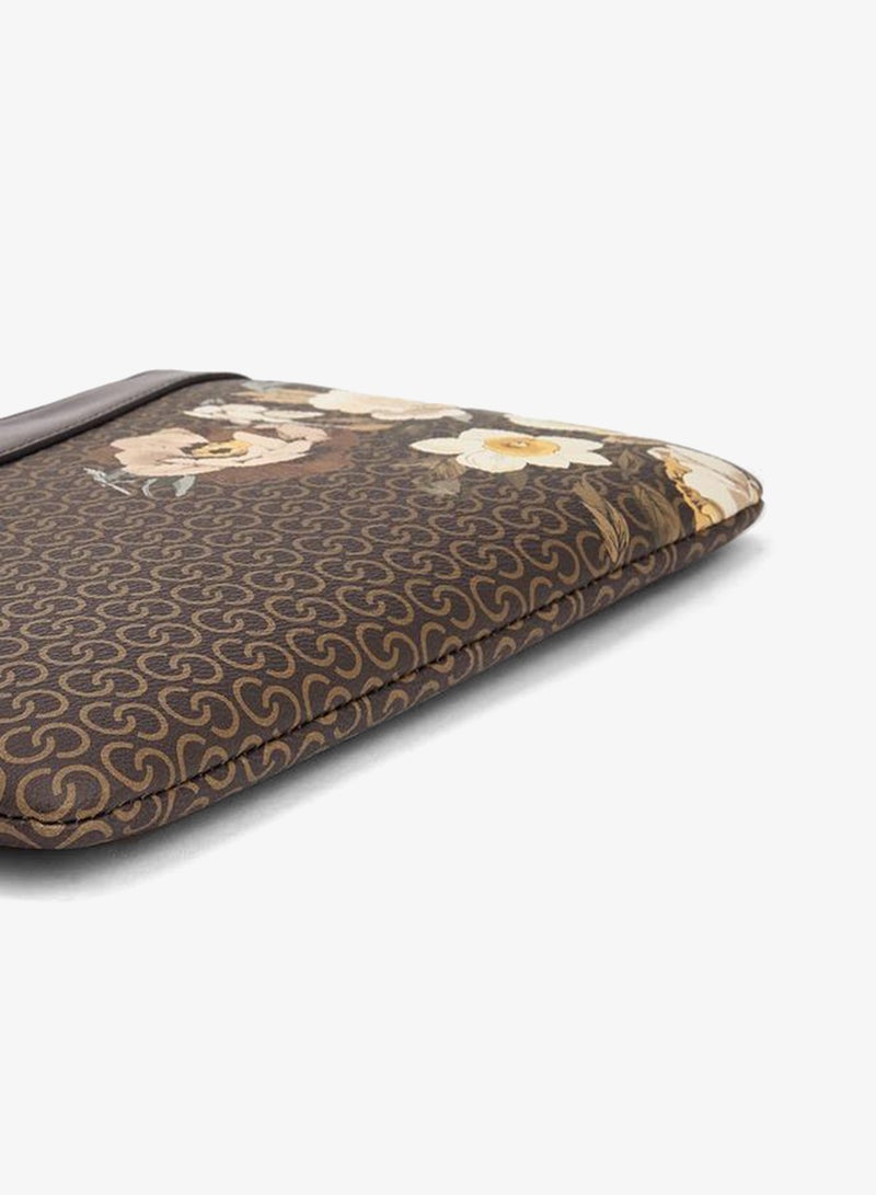 Celeste Floral Print Clutch With Wristlet - Image 5