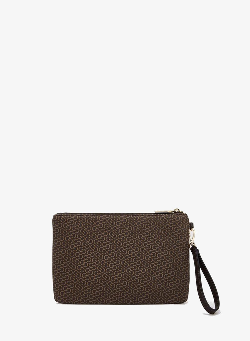 Celeste Floral Print Clutch With Wristlet - Image 4