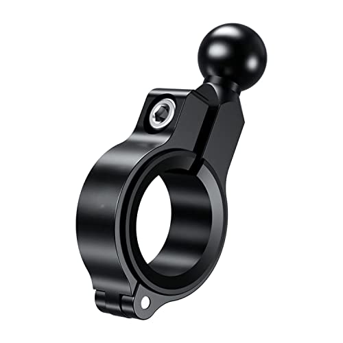 YELLOWFIN 17mm Ball Handlebar Mount Base for Bike & Motorcycle, Aluminium Fixed Clamp Mobile Holder Base with Allen Key, GPS/Phone Mount Adapter for Handlebar - Image 1