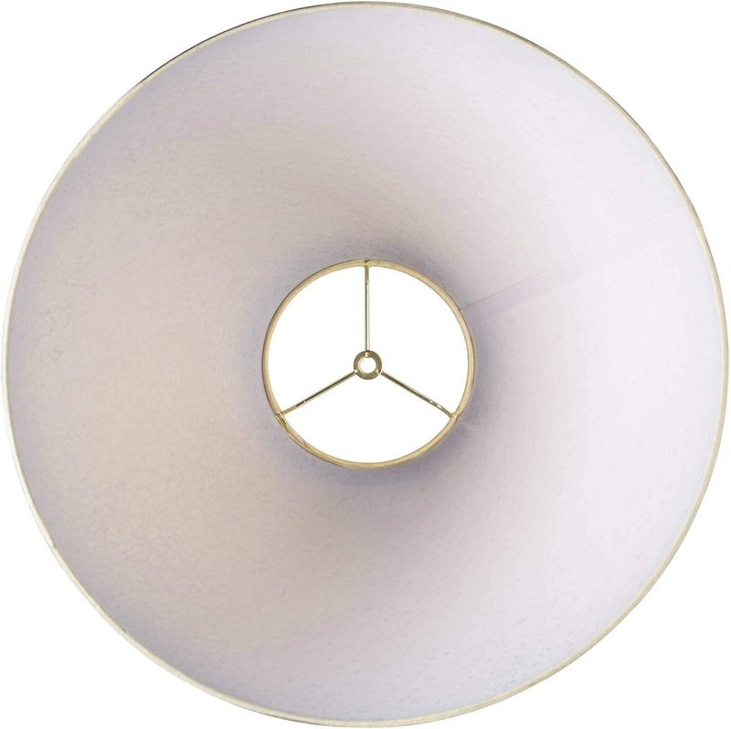Springcrest Distressed Faux Paper Large Lamp Shade 6" Top x 19" Bottom x 12" Slant x 10.25" High (Spider) Replacement with Harp and Finial - - Image 3