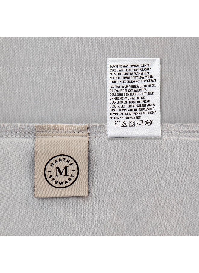 Martha stewart - MARTHA STEWART Cotton Geometric Sheets for Queen Size Bed - Image 1